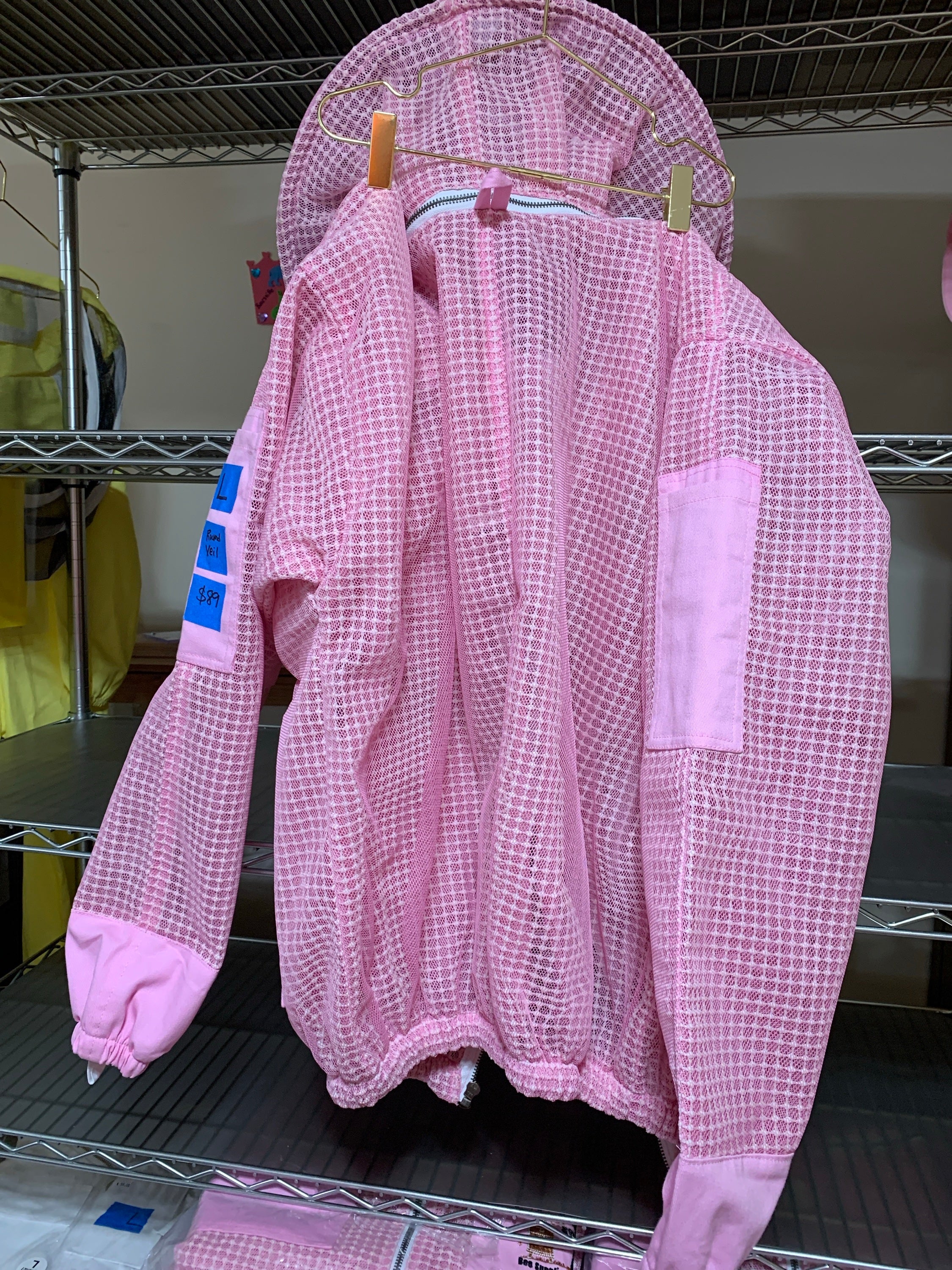 Bee jacket - vented with round veil $89 (pink) image 2