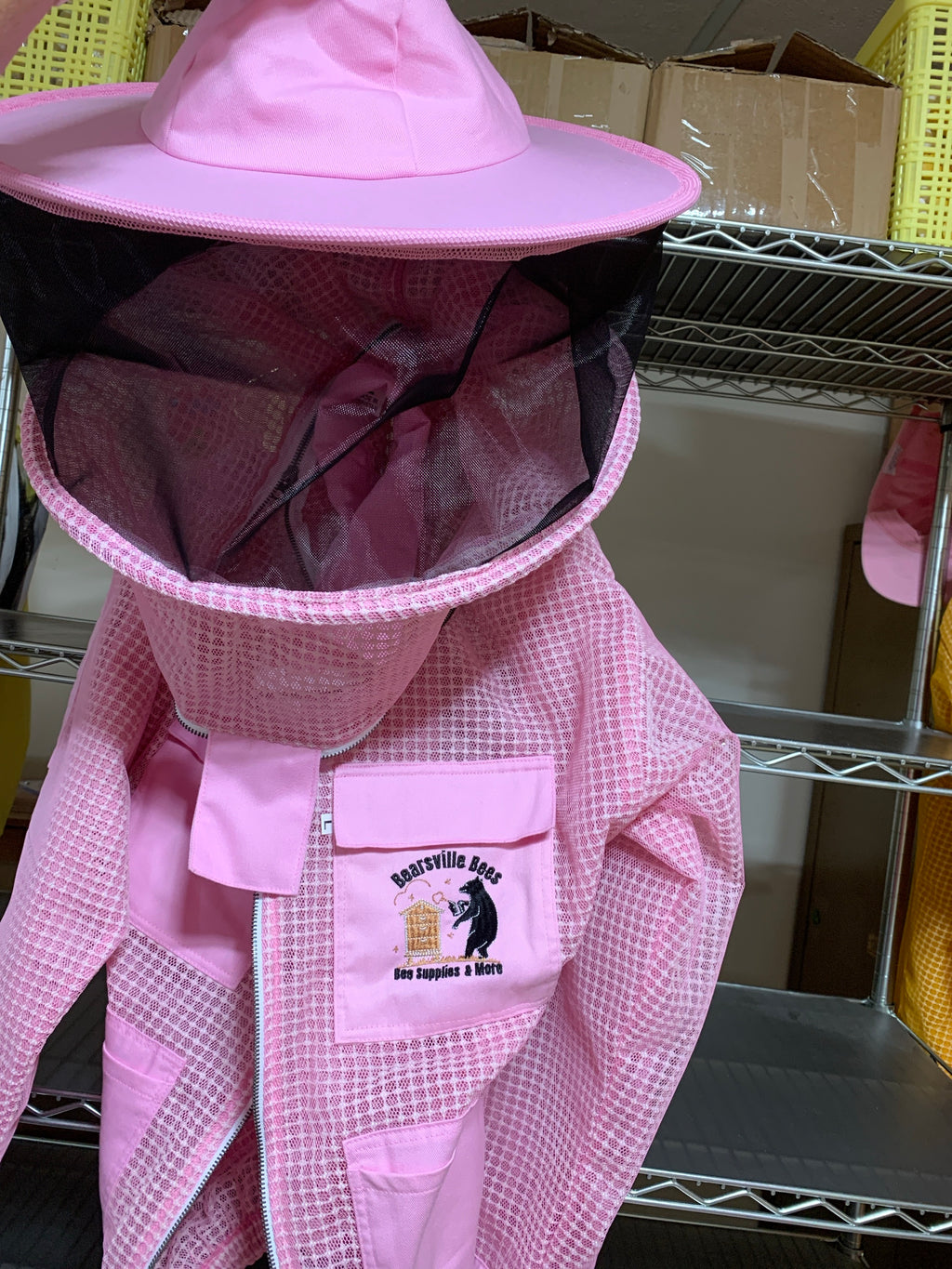Bee jacket - vented with round veil $89 (pink) image 0
