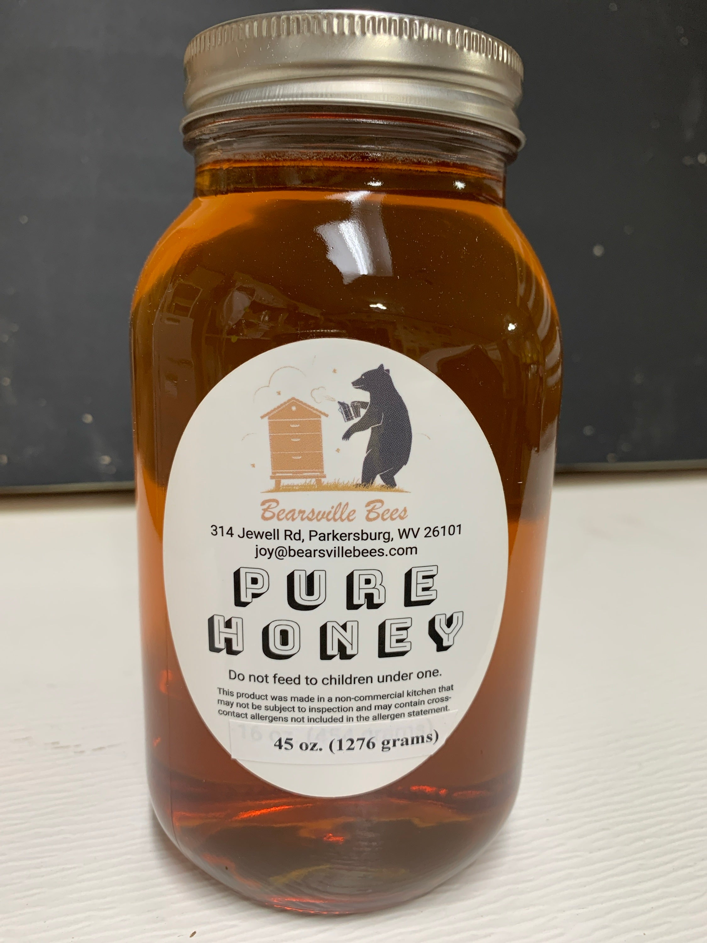 Honey in Quart Jar -  $25 each image 0
