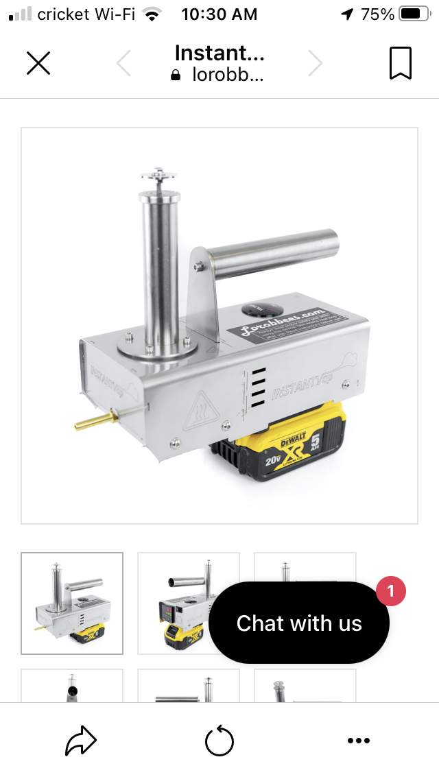 INSTANTVap LITE: for cordless 18 volt battery (not included) (for 20 hives or less) - DeWalt image