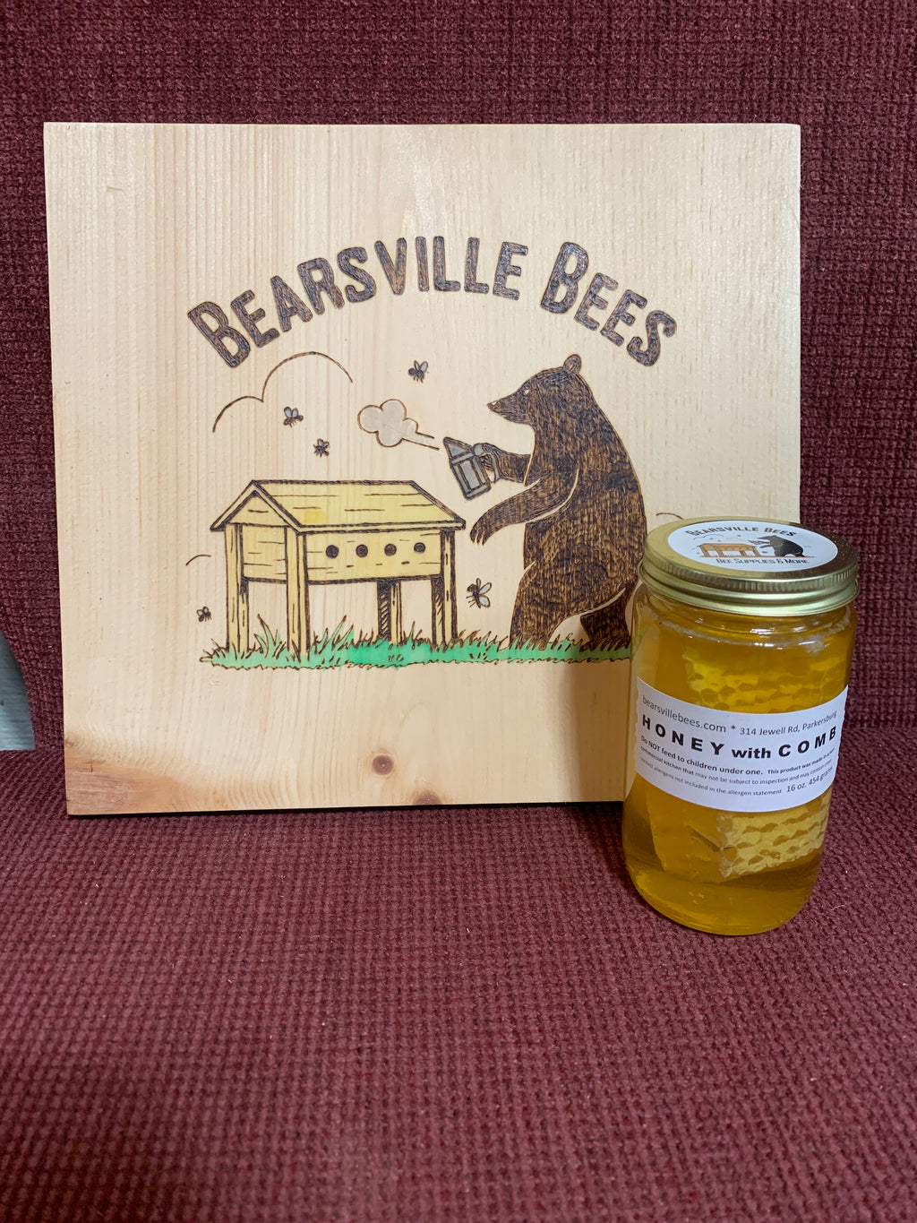 HONEY with COMB 16oz.