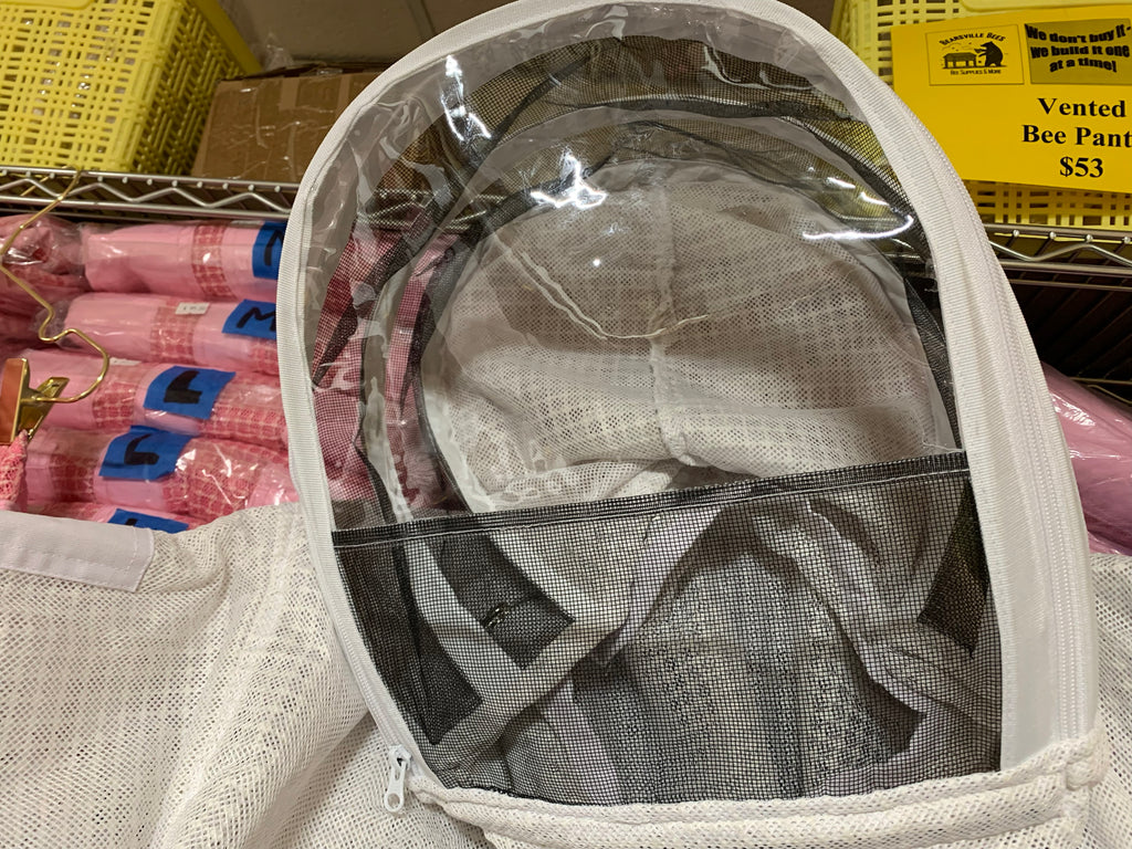 BB vented jacket - NEW DELUXE - clear view veil (CVV) vented fencing veil that unzips; $116.50 image 0