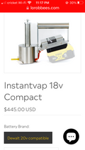 INSTANTVap COMPACT: for cordless 18 volt battery (not included) - Milwaukee image