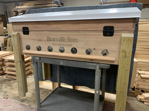 Bearsville Bees Insulated Long Langstroth Hive with Supers image 0