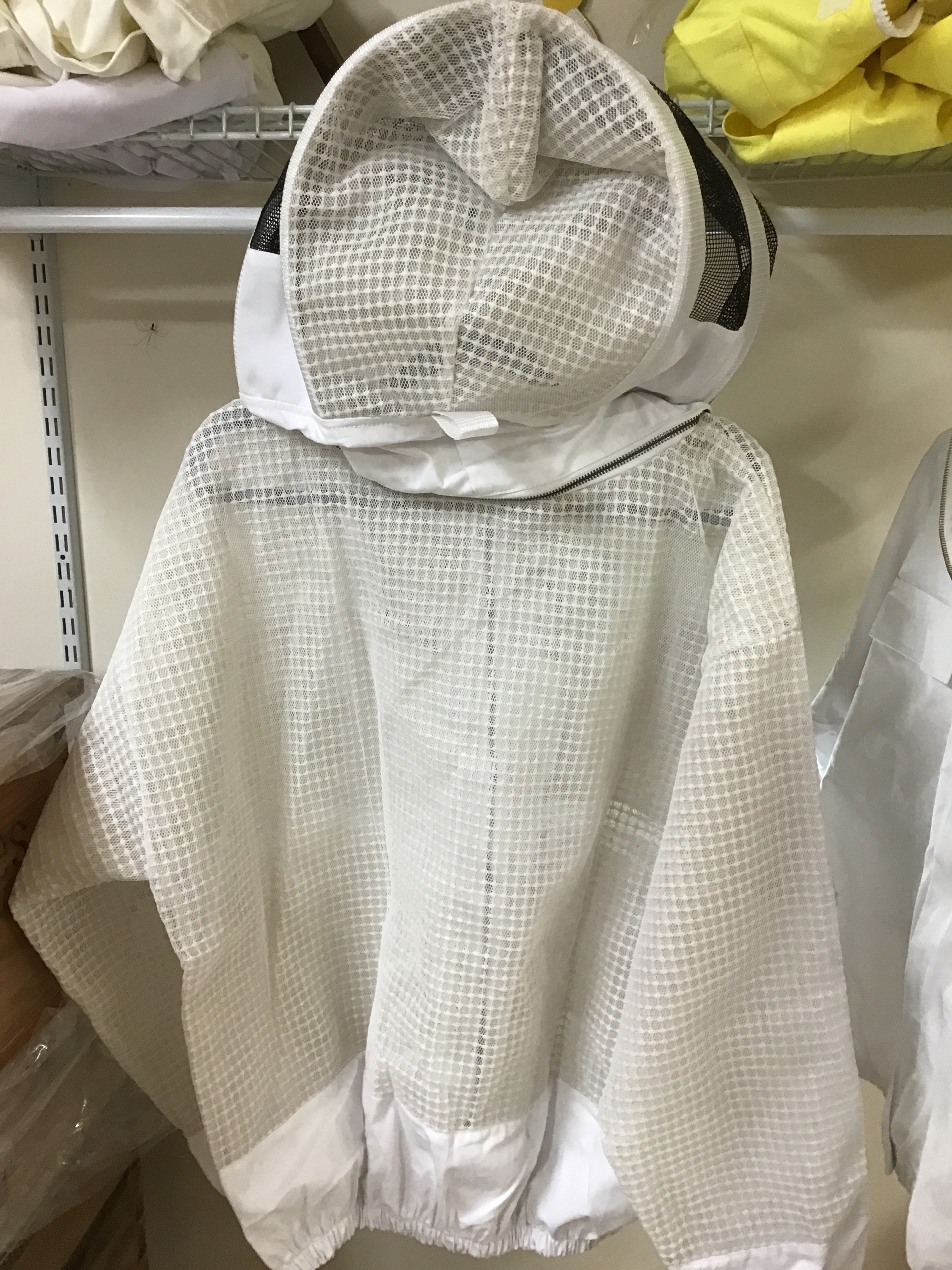 BB vented jacket - NEW DELUXE - clear view veil (CVV) vented fencing veil that unzips; $116.50 image 3