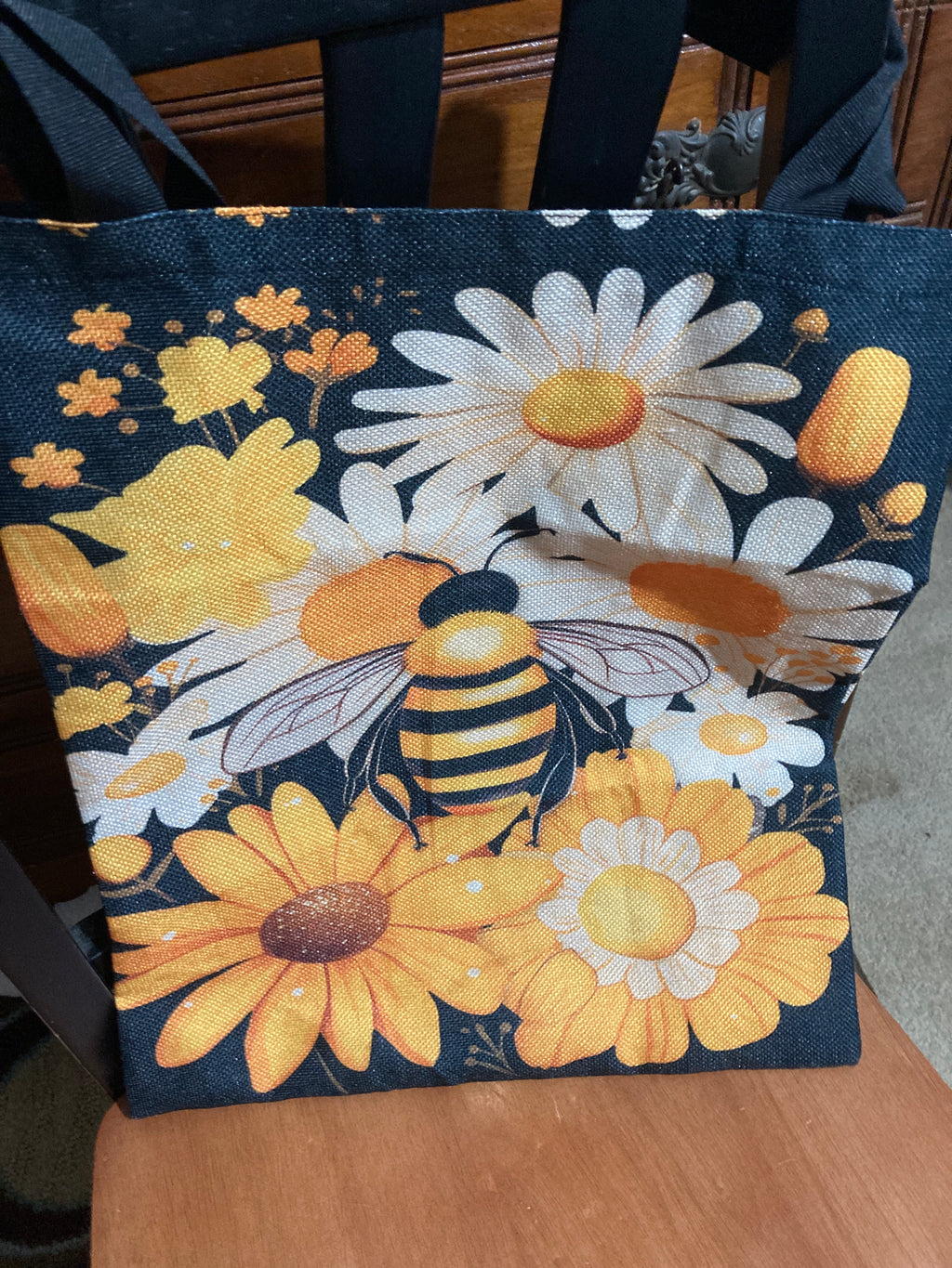 Bee - Large canvas bag image 1