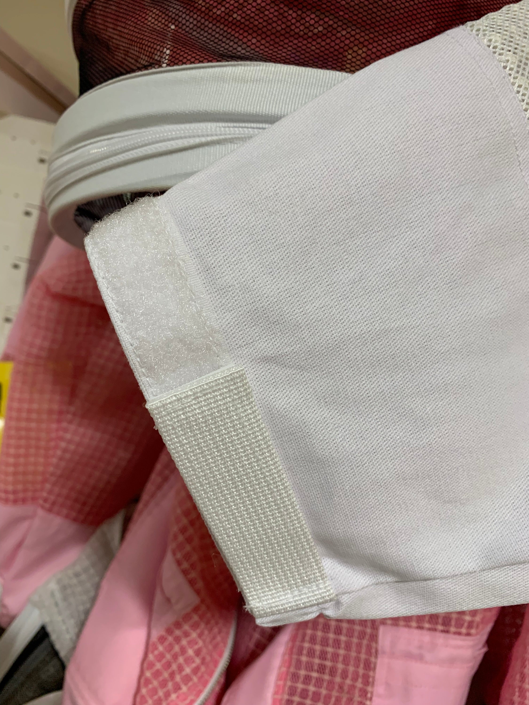 BB vented jacket - NEW DELUXE - clear view veil (CVV) vented fencing veil that unzips; $116.50 image 2