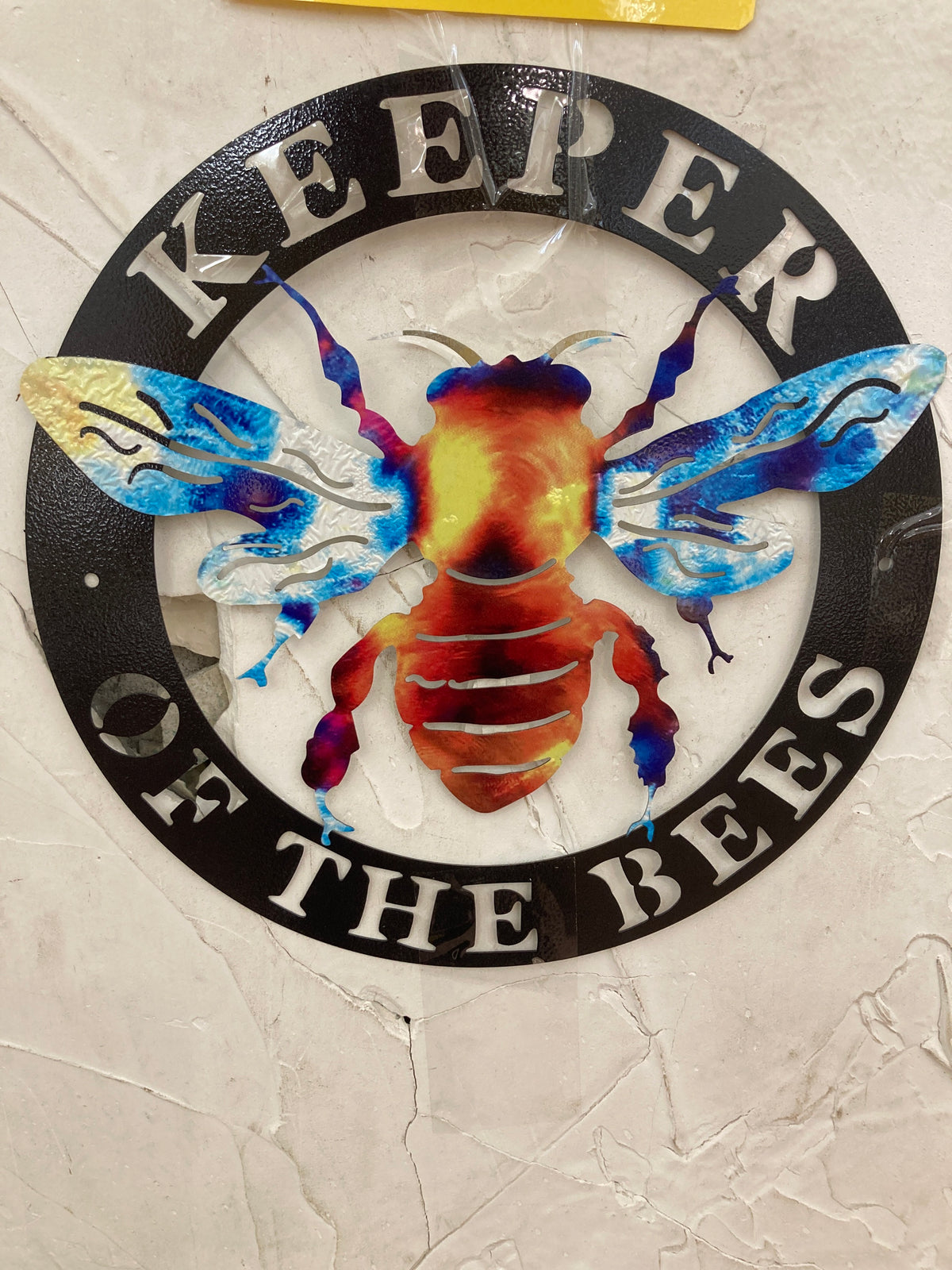 Metal Bee Sign Metal Bee sign – Bearsville Bees