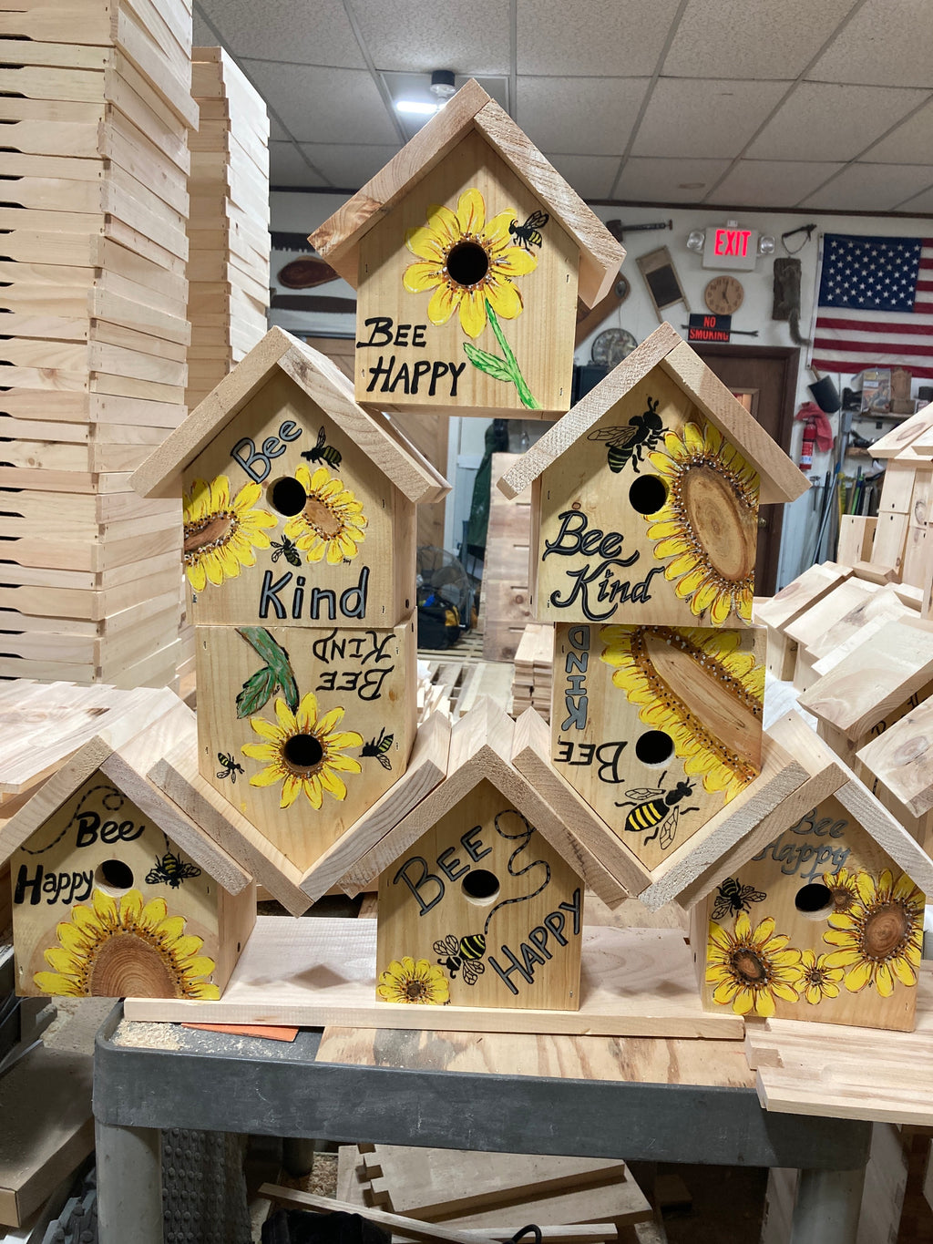 Birdhouse - painted w/colors image 0